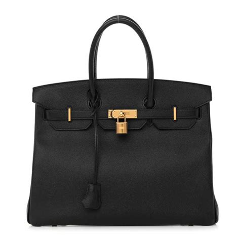 hermes 01083134835136|HERMES Epsom Birkin 35 Black 1301336 .